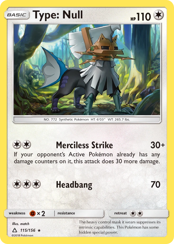 Type: Null, 115/156