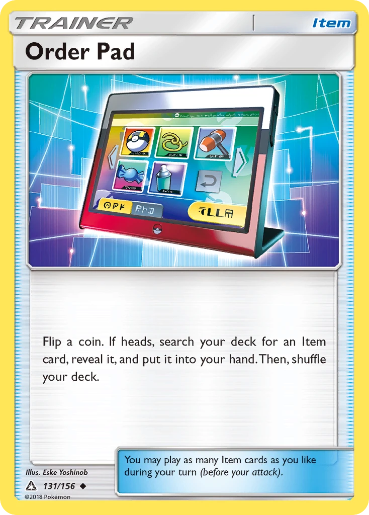 Order Pad, 131/156