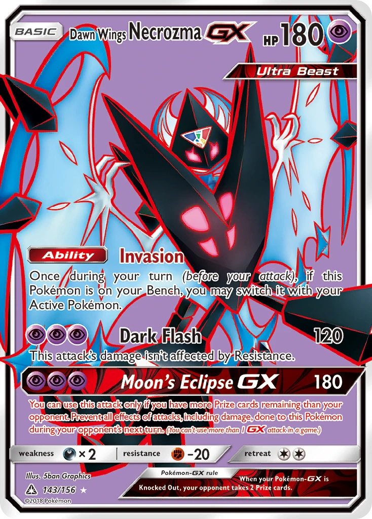 Dawn Wings Necrozma-GX, 143/156