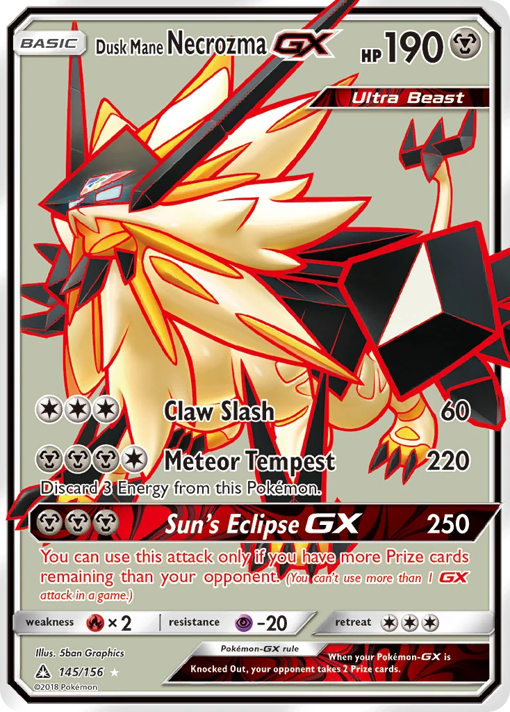 Dusk Mane Necrozma-GX, 145/156