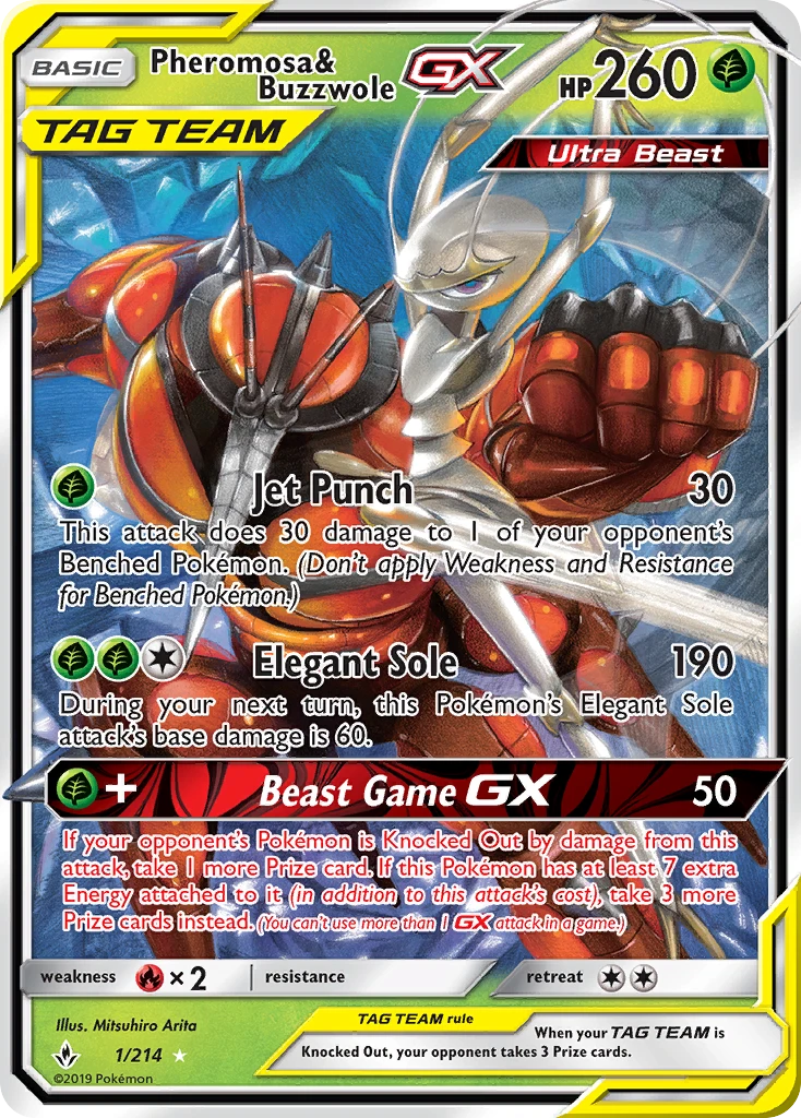 Pheromosa & Buzzwole-GX, 001/214