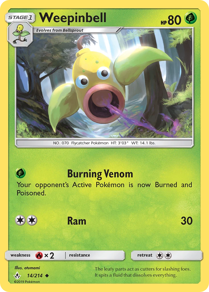 Weepinbell, 014/214