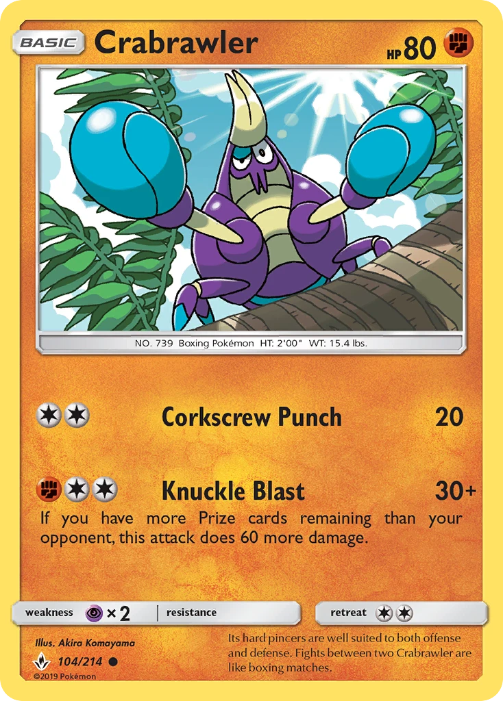 Crabrawler, 104/214