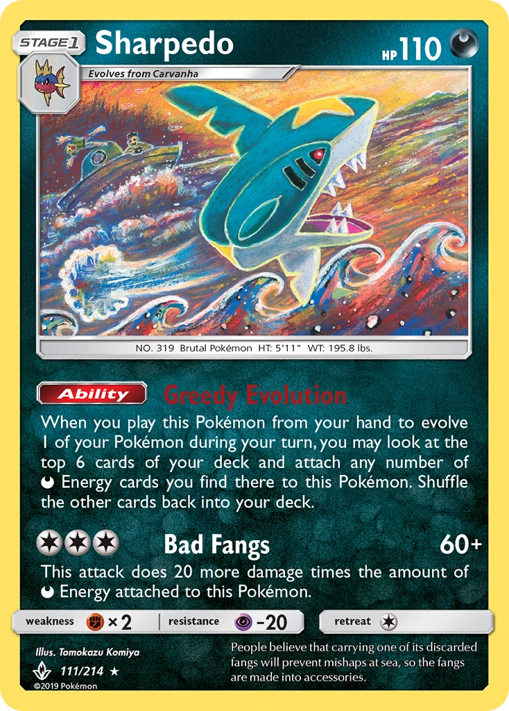 Sharpedo, 111/214