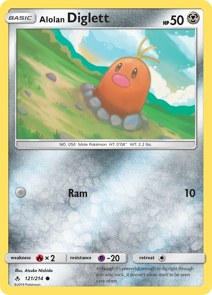 Alolan Diglett, 121/214