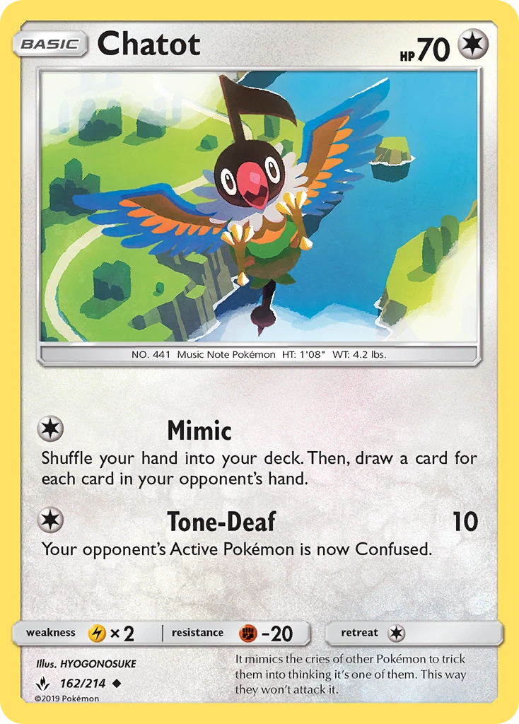 Chatot, 162/214