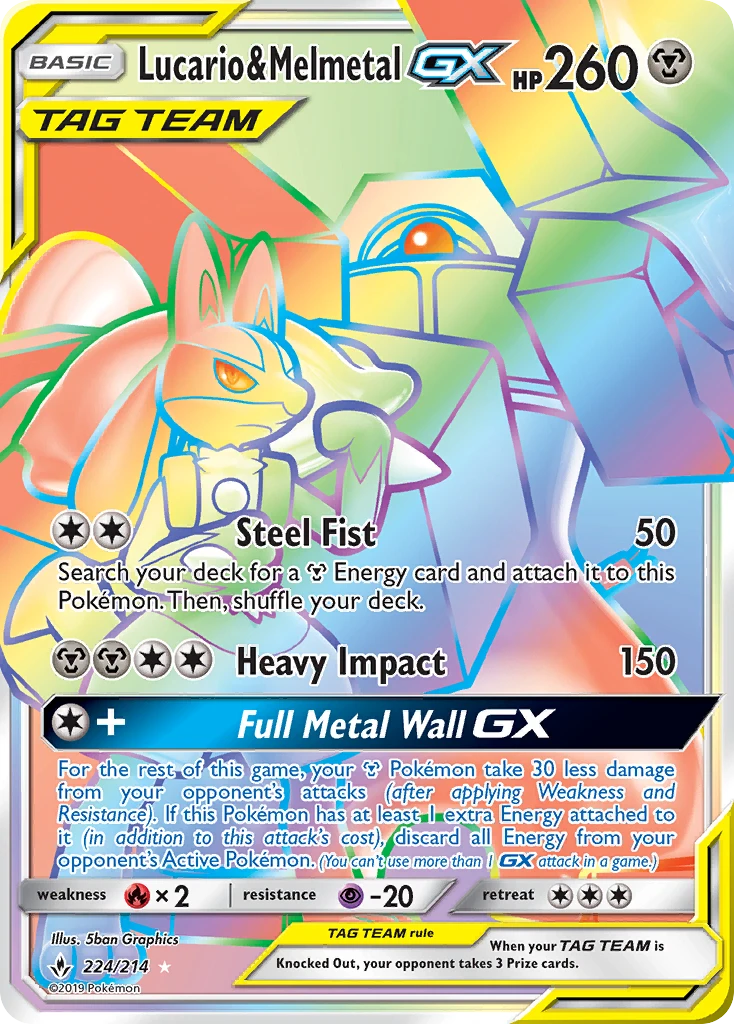 Lucario & Melmetal-GX, 224/214