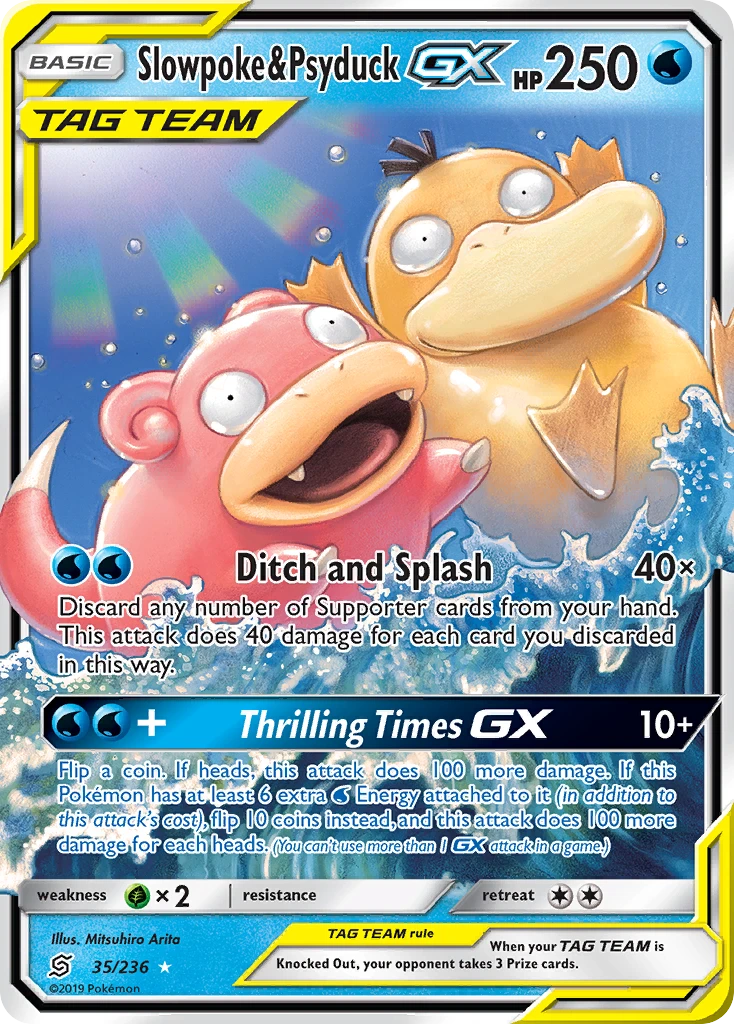 Slowpoke & Psyduck-GX, 035/236