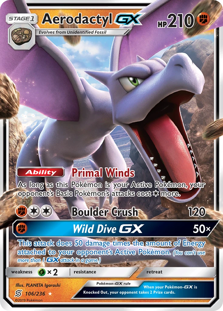 Aerodactyl-GX, 106/236