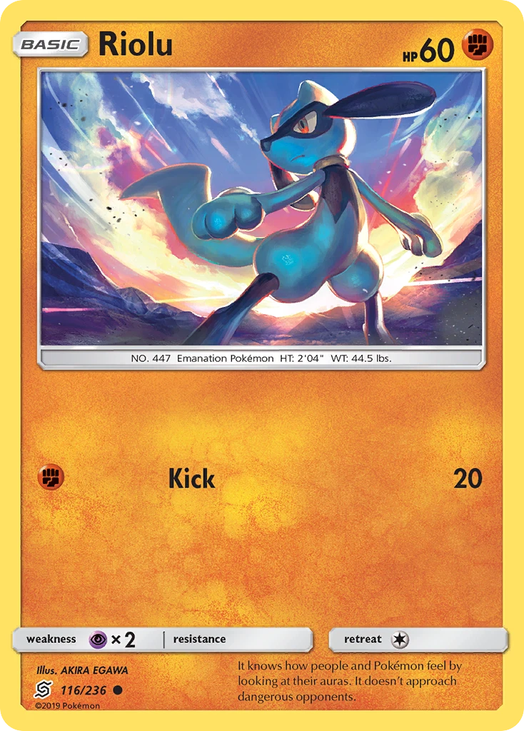 Riolu, 116/236