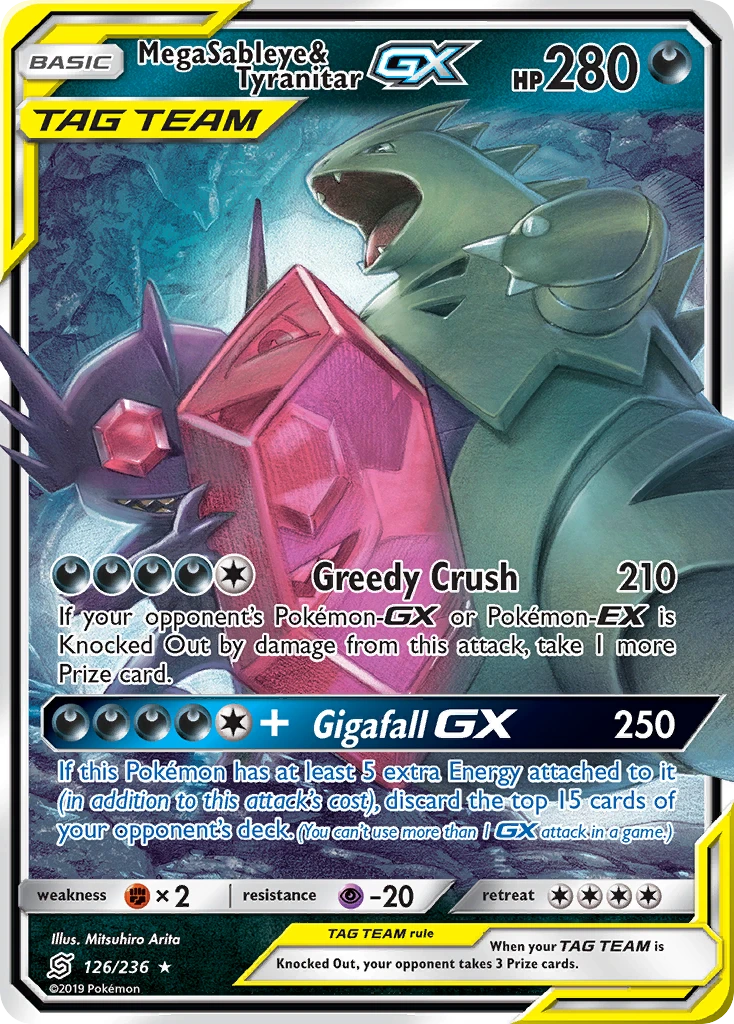 Mega Sableye & Tyranitar-GX, 126/236