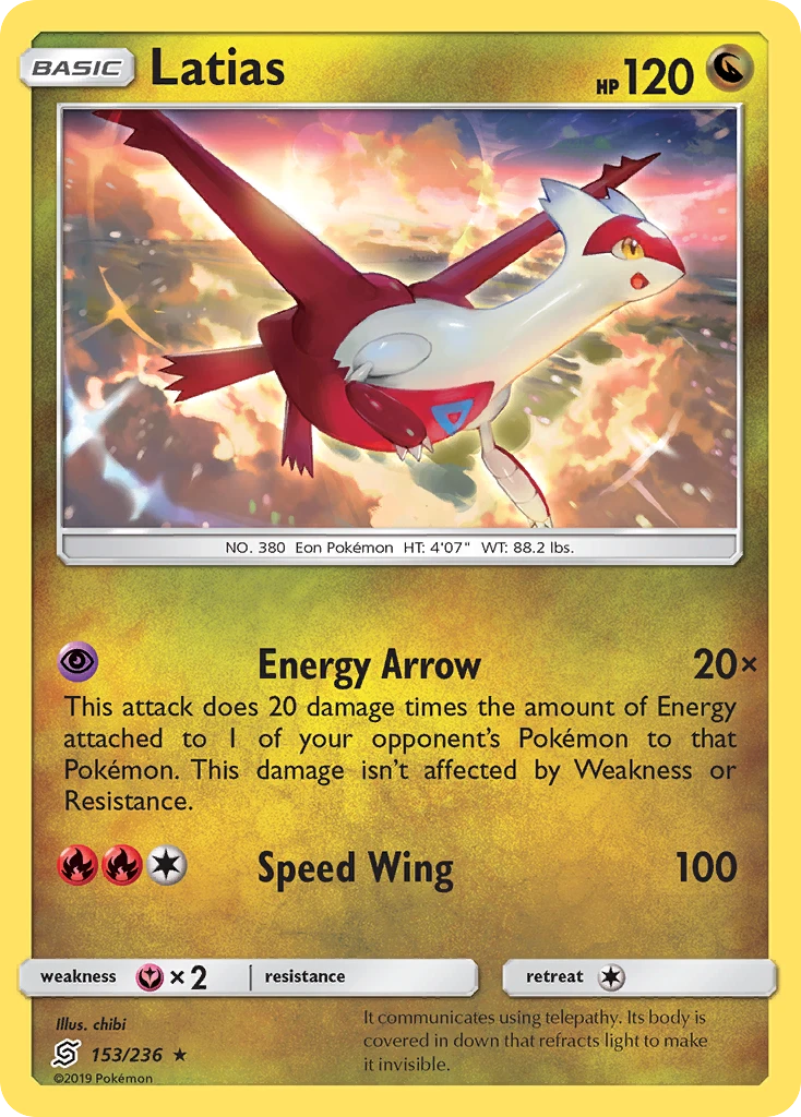 Latias, 153/236