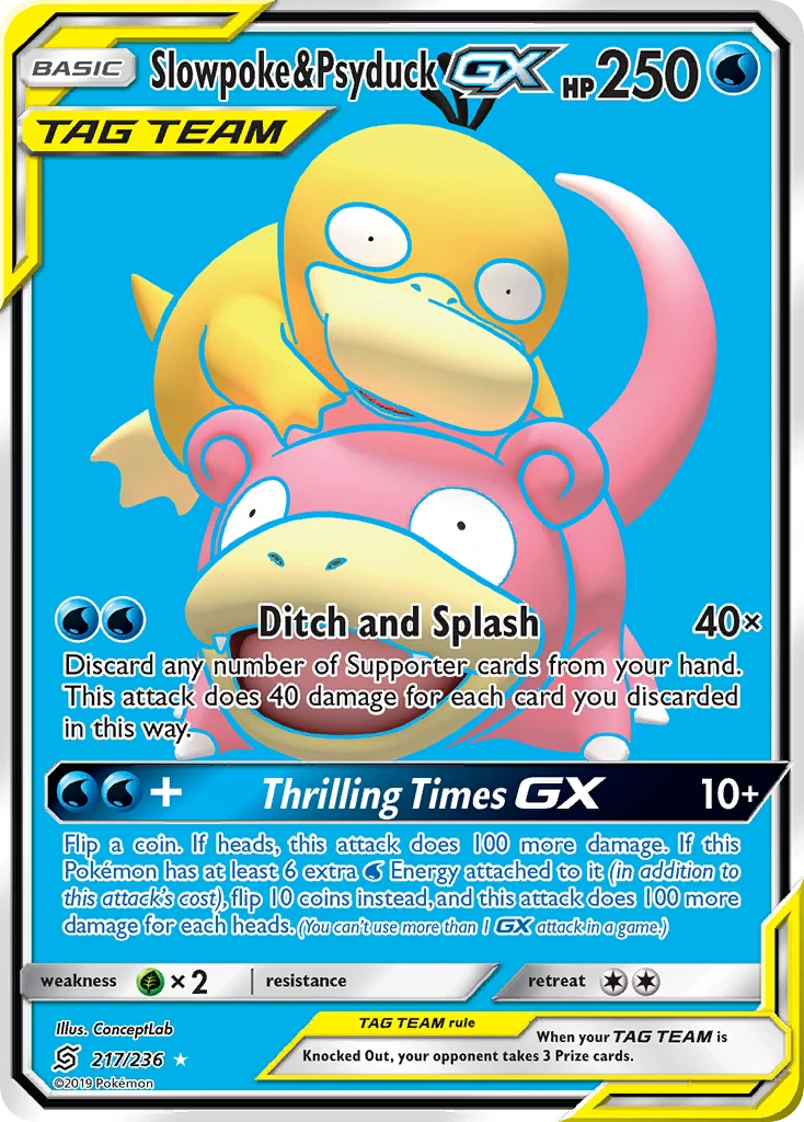 Slowpoke & Psyduck-GX, 217/236