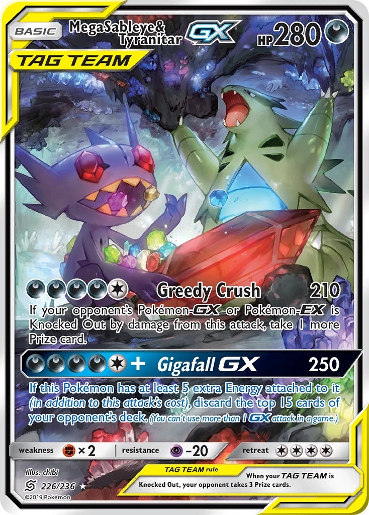 Mega Sableye & Tyranitar-GX, 226/236