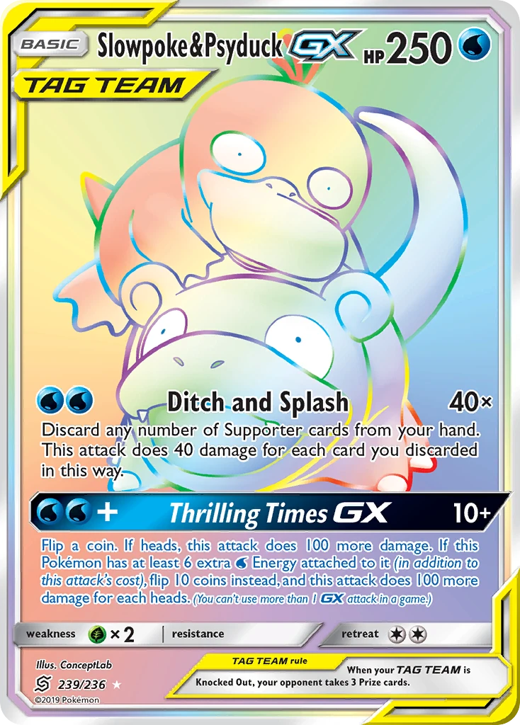 Slowpoke & Psyduck-GX, 239/236