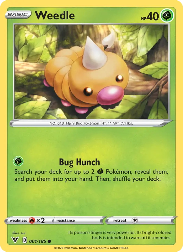 Weedle, 001/185