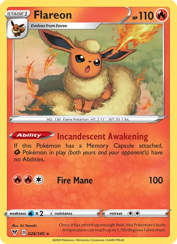 Flareon, 026/185