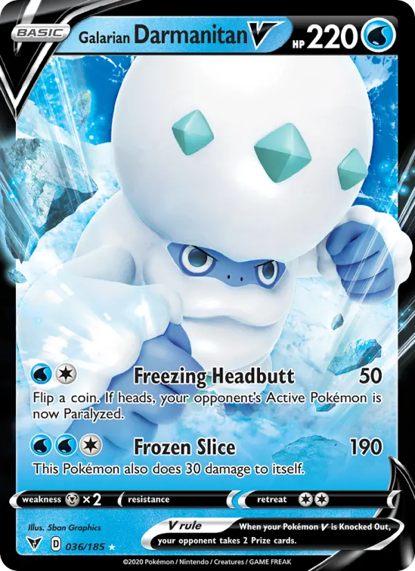 Galarian Darmanitan V, 036/185
