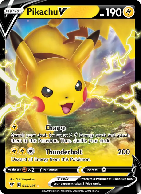 Pikachu V, 043/185