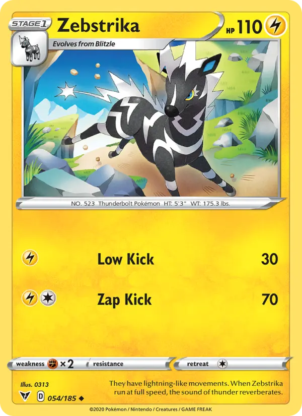 Zebstrika, 054/185