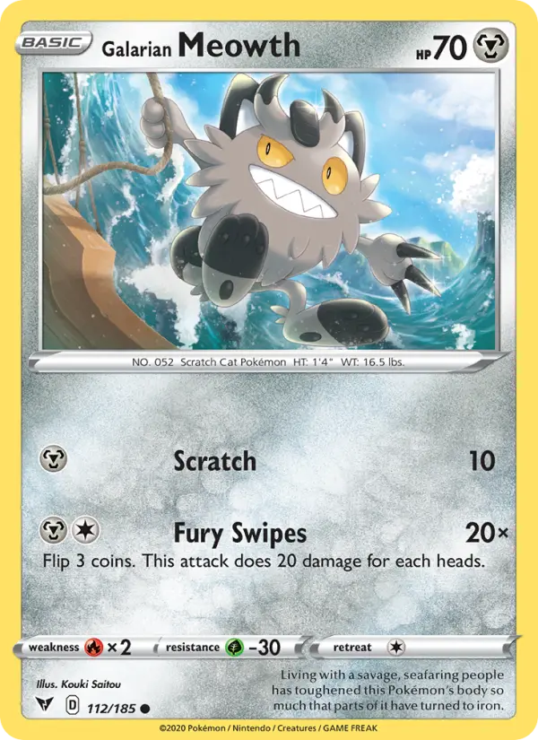 Galarian Meowth, 112/185