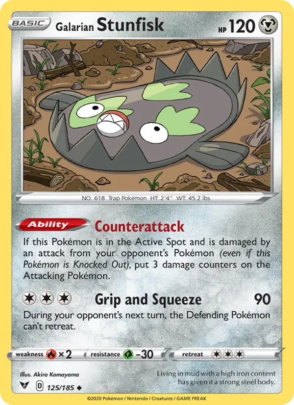 Galarian Stunfisk, 125/185