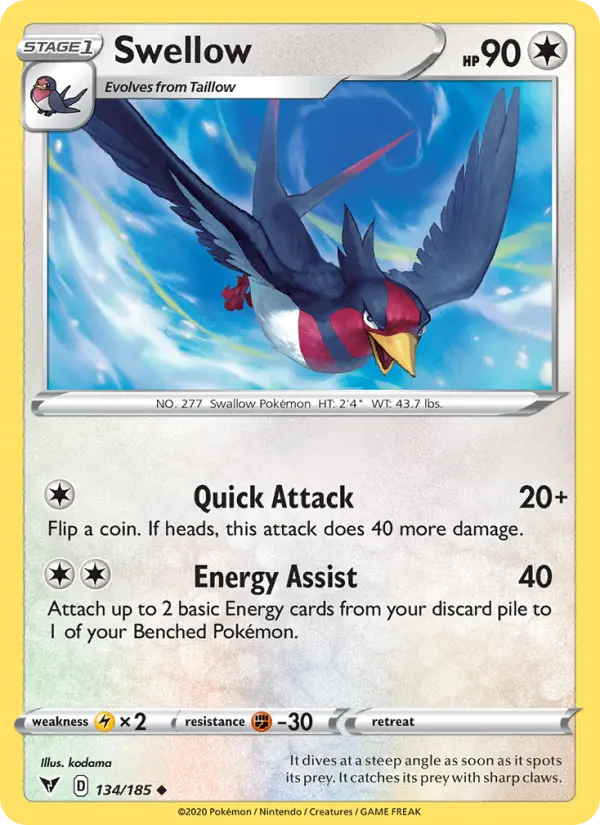 Swellow, 134/185