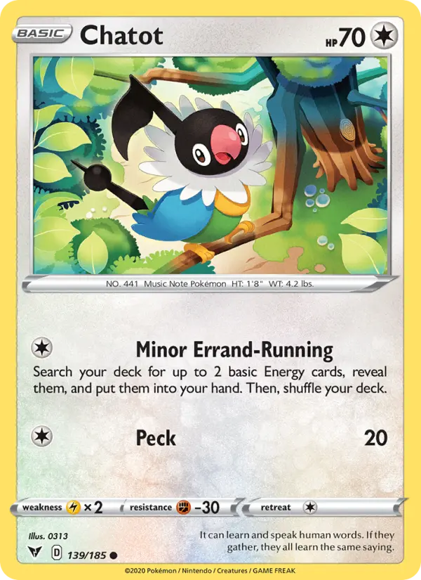 Chatot, 139/185