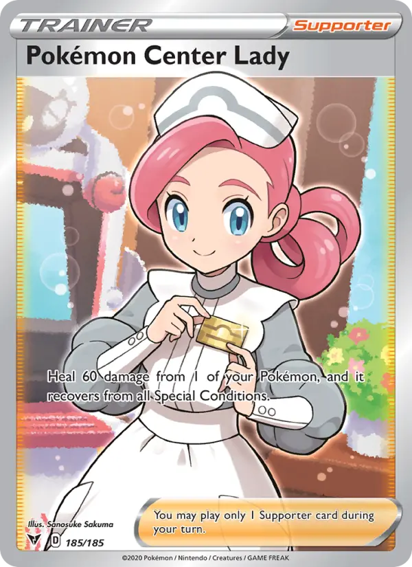 Pokémon Center Lady, 185/185