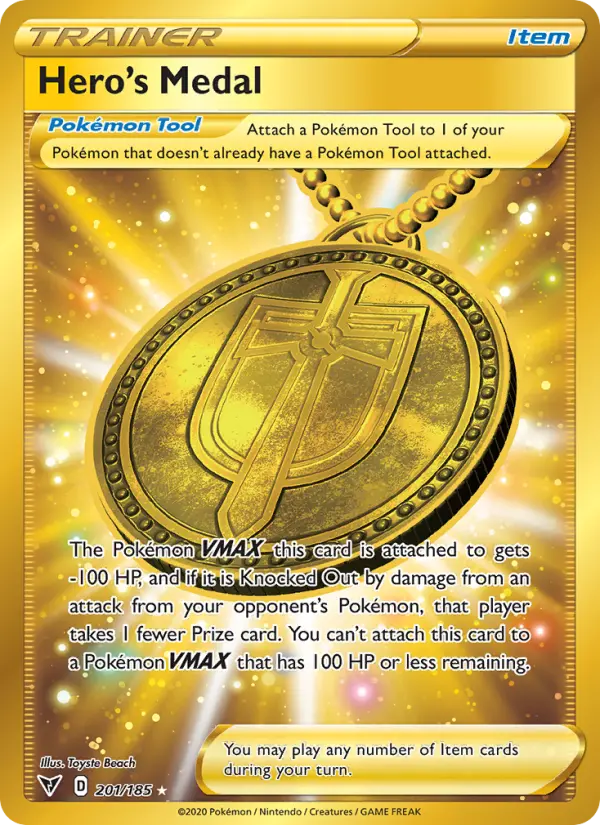 Hero's Medal, 201/185