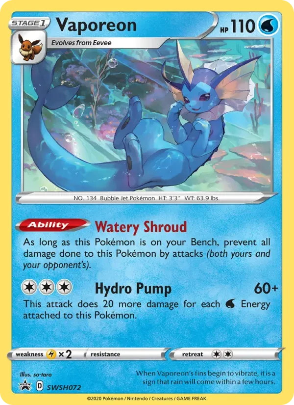 Vaporeon, SWSH072