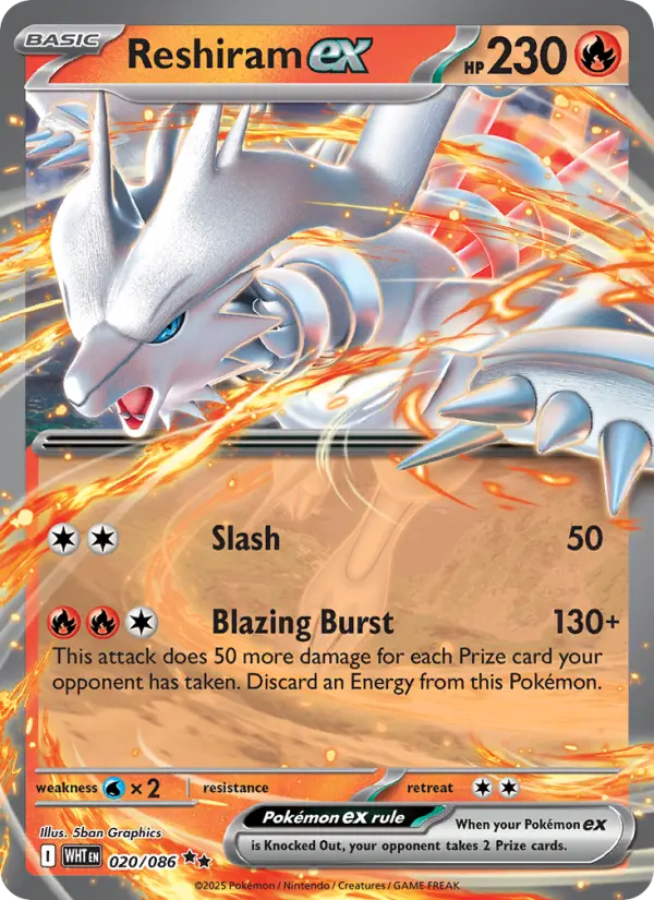 Reshiram ex, 020/086