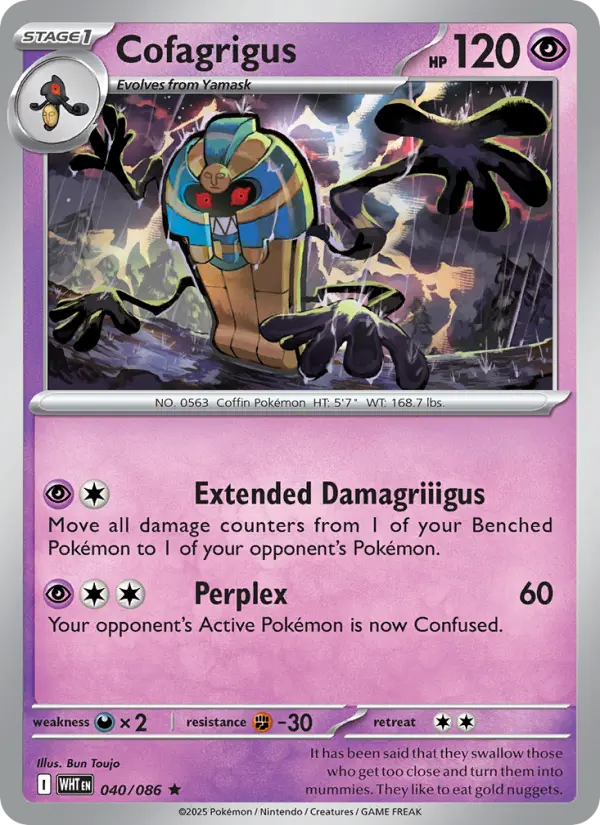 Cofagrigus, 040/086