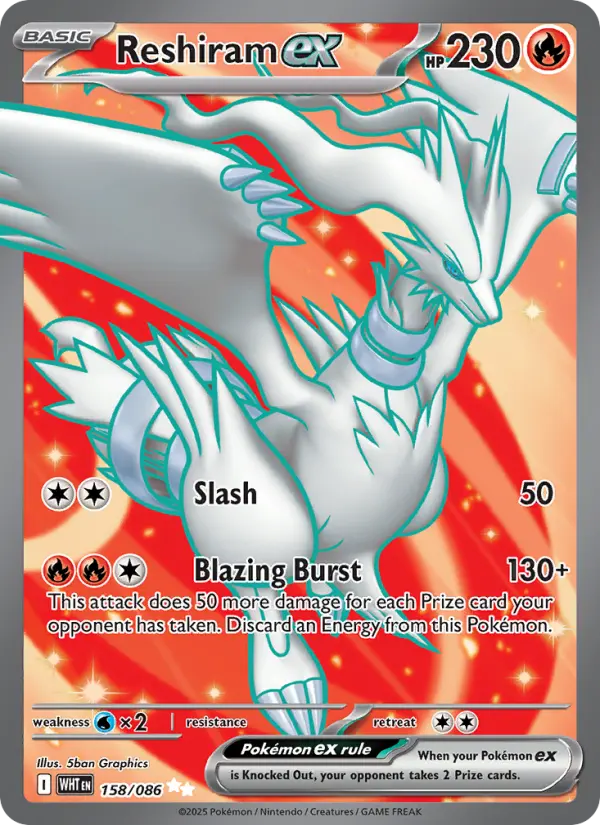Reshiram ex, 158/086