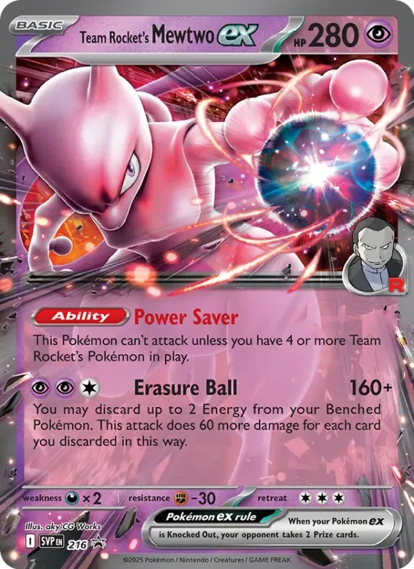 Team Rocket's Mewtwo ex, SVP216