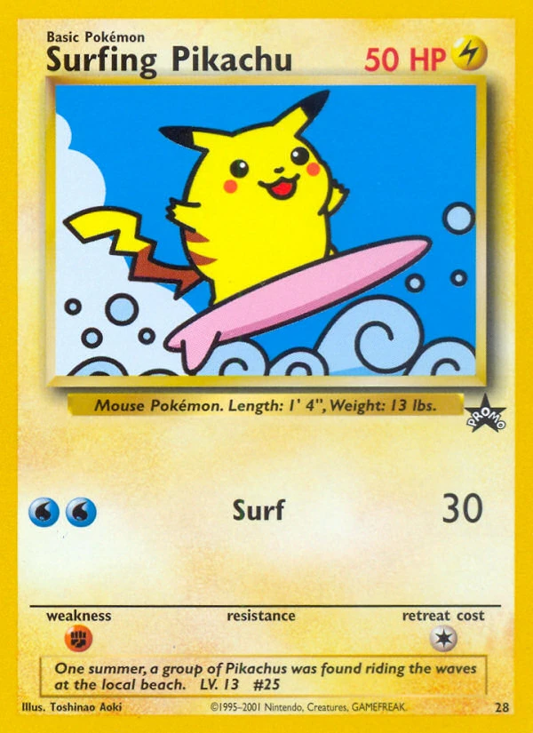 Surfing Pikachu, 028/053