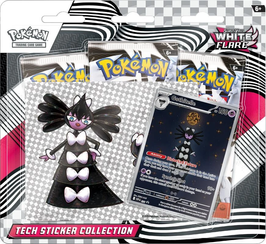 White Flare Tech Sticker Collection