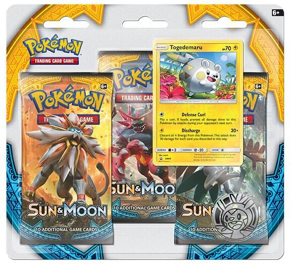 Sun & Moon Base Set 3 Pack Blister [Togedemaru]