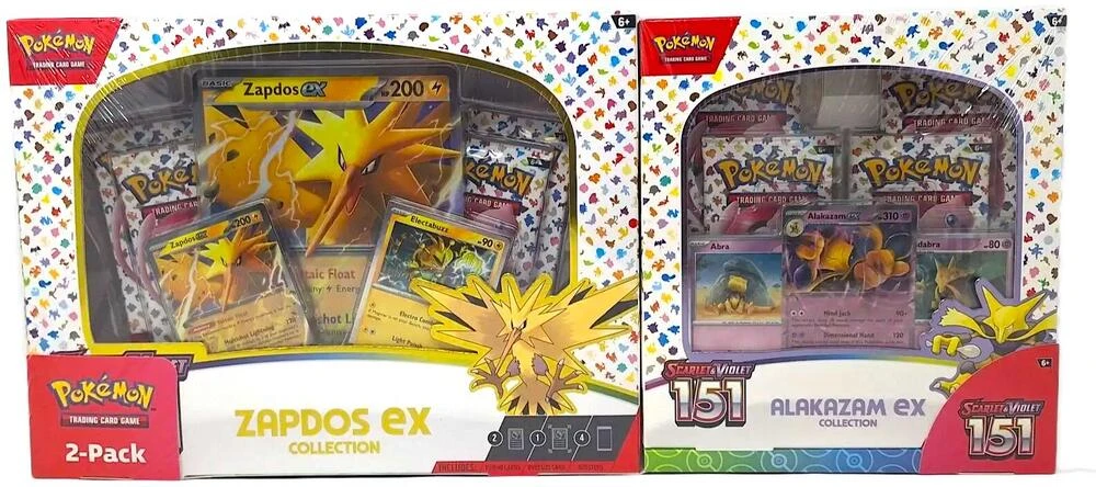 Costco Scarlet & Violet 151 Zapdos ex & Alakazam ex Bundle