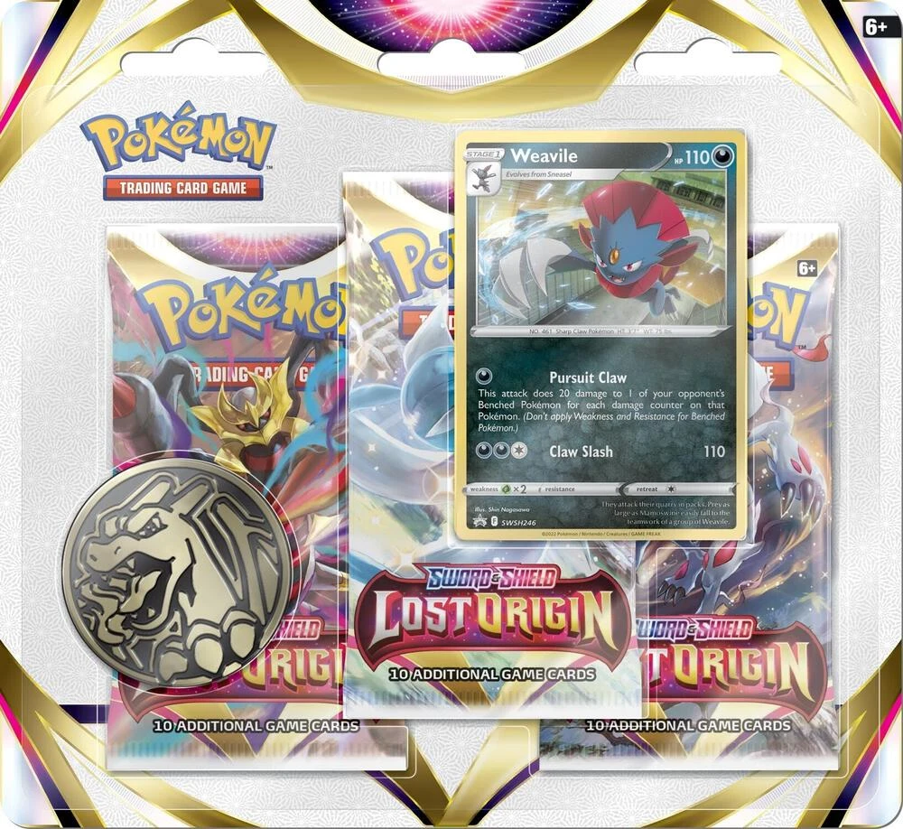 Lost Origin 3 Pack Blister [Weavile]