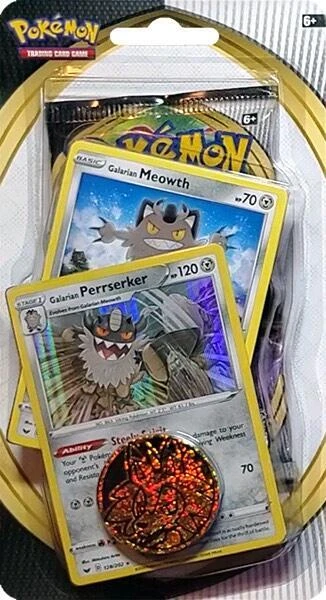 Sword & Shield Single Blister Pack [Galarian Meowth & Galarian Perrserker]